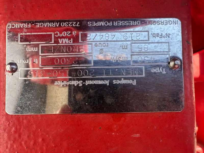 Насос для воды Iveco 8361 SRI 10.00 Ingersoll Dresser Waterpomp as New ! 430 m3 / h 9.5 Bar: фото 5