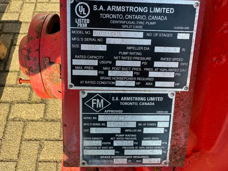 Насос для воды John Deere 6068 HF 120 Armstrong 452 m3 / h Diesel Waterpomp brandschade: фото 6 Насос для воды John Deere 6068 HF 120 Armstrong 452 m3 / h Diesel Waterpomp brandschade: фото 6