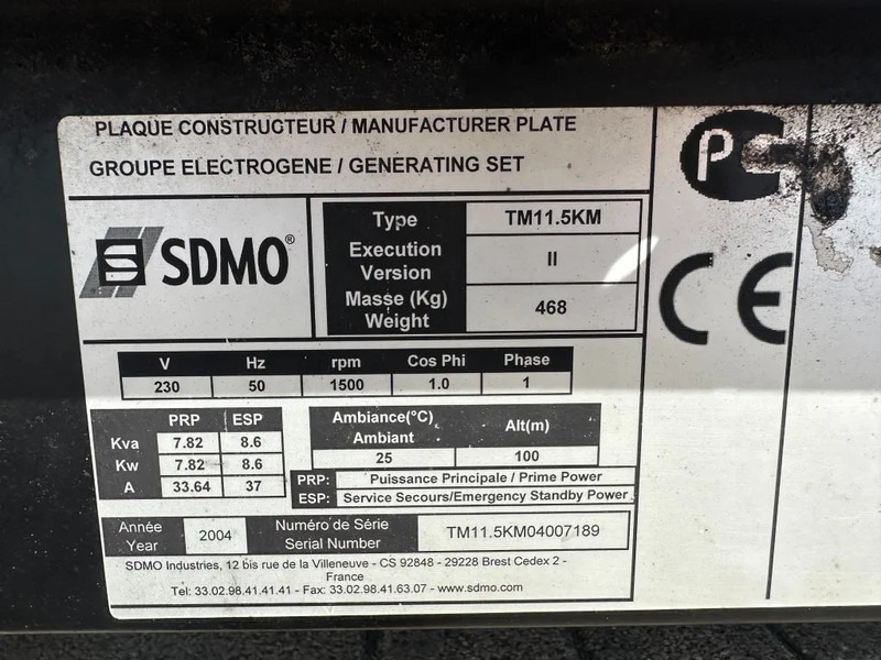 SDMO TM11.5KM Mitsubishi Mecc Alte Spa 16 kVA generatorset - Электрогенератор: фото 3 SDMO TM11.5KM Mitsubishi Mecc Alte Spa 16 kVA generatorset - Электрогенератор: фото 3