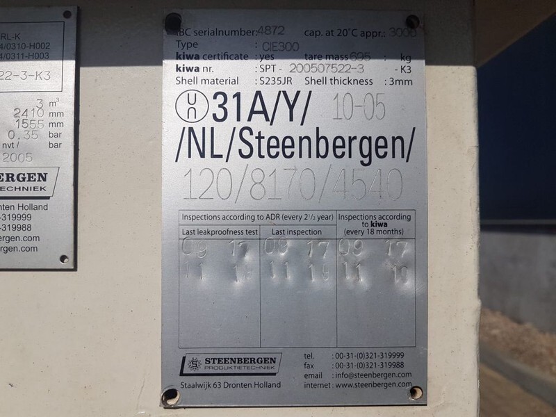 Dieseltank Steenbergen 3000 liter Kiwa IBC Dieseltank - Резервуар для хранения: фото 3 Dieseltank Steenbergen 3000 liter Kiwa IBC Dieseltank - Резервуар для хранения: фото 3