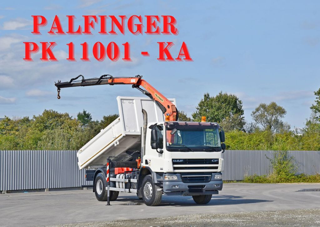 DAF CF 75.310 Kipper 4,30 m + KRAN * TOPZUSTAND - Самосвал, Автоманипулятор: фото 1 DAF CF 75.310 Kipper 4,30 m + KRAN * TOPZUSTAND - Самосвал, Автоманипулятор: фото 1