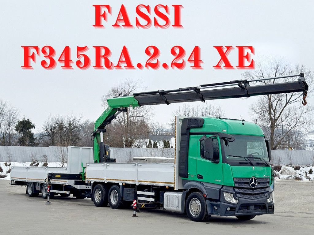 Mercedes-Benz ACTROS 2645 * FASSI F345.24 XE + FUNK + Anhänger - Автоманипулятор: фото 1 Mercedes-Benz ACTROS 2645 * FASSI F345.24 XE + FUNK + Anhänger - Автоманипулятор: фото 1