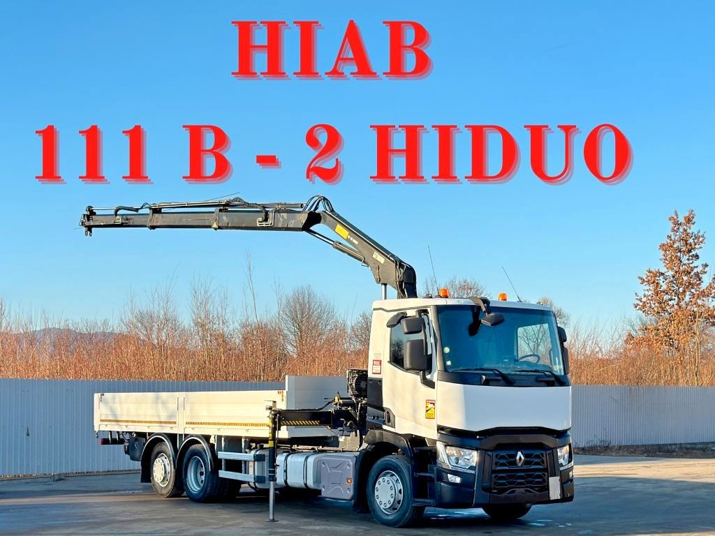 Renault T 380 * HIAB 111 B - 2 HIDUO + FUNK / 6x2! - Автоманипулятор: фото 1 Renault T 380 * HIAB 111 B - 2 HIDUO + FUNK / 6x2! - Автоманипулятор: фото 1