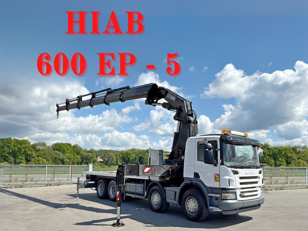 Scania P 420* PLATFORM 6,80m * HIAB 600 EP-5/FUNK * 8x4 - Автоманипулятор: фото 1 Scania P 420* PLATFORM 6,80m * HIAB 600 EP-5/FUNK * 8x4 - Автоманипулятор: фото 1