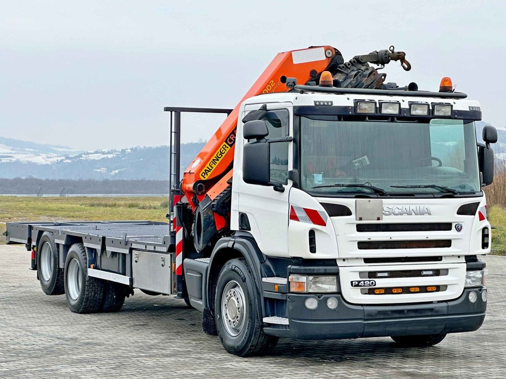 Scania P 420* PLATFORM 6,80m * PK 29002+FUNK * TOP - Автоманипулятор, Грузовик бортовой/ Платформа: фото 4 Scania P 420* PLATFORM 6,80m * PK 29002+FUNK * TOP - Автоманипулятор, Грузовик бортовой/ Платформа: фото 4