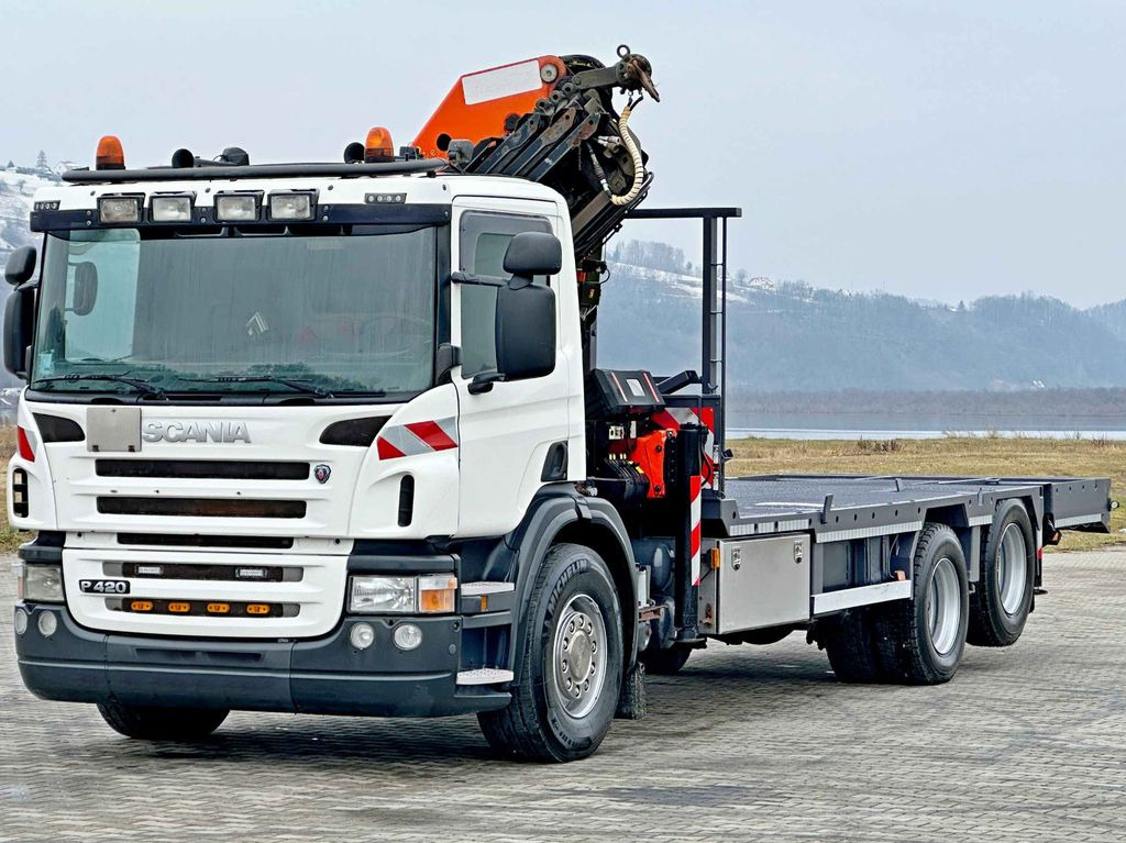 Scania P 420* PLATFORM 6,80m * PK 29002+FUNK * TOP - Автоманипулятор, Грузовик бортовой/ Платформа: фото 3 Scania P 420* PLATFORM 6,80m * PK 29002+FUNK * TOP - Автоманипулятор, Грузовик бортовой/ Платформа: фото 3