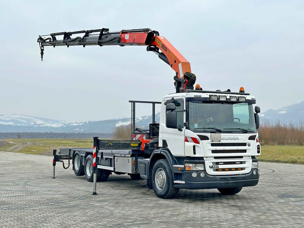 Scania P 420* PLATFORM 6,80m * PK 29002+FUNK * TOP - Автоманипулятор, Грузовик бортовой/ Платформа: фото 2 Scania P 420* PLATFORM 6,80m * PK 29002+FUNK * TOP - Автоманипулятор, Грузовик бортовой/ Платформа: фото 2