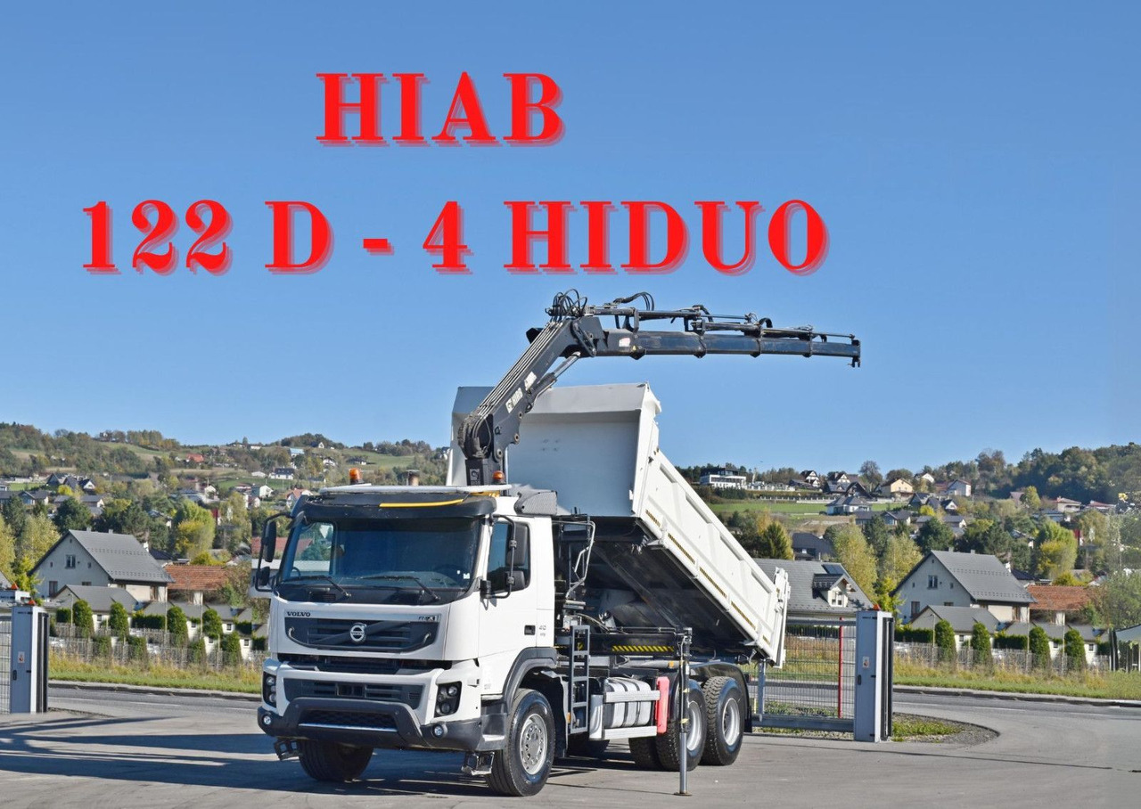 Volvo FMX 410 Kipper 5,20m*HIAB 122 D-4 HIDUO/FUNK*6x4 - Автоманипулятор: фото 1 Volvo FMX 410 Kipper 5,20m*HIAB 122 D-4 HIDUO/FUNK*6x4 - Автоманипулятор: фото 1