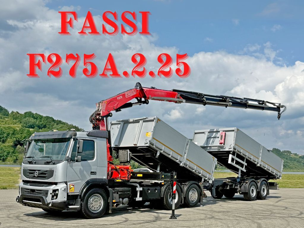 Volvo FMX 420* FASSI F275.2.25 + FUNK + Anhänger / TOP - Самосвал, Автоманипулятор: фото 1 Volvo FMX 420* FASSI F275.2.25 + FUNK + Anhänger / TOP - Самосвал, Автоманипулятор: фото 1