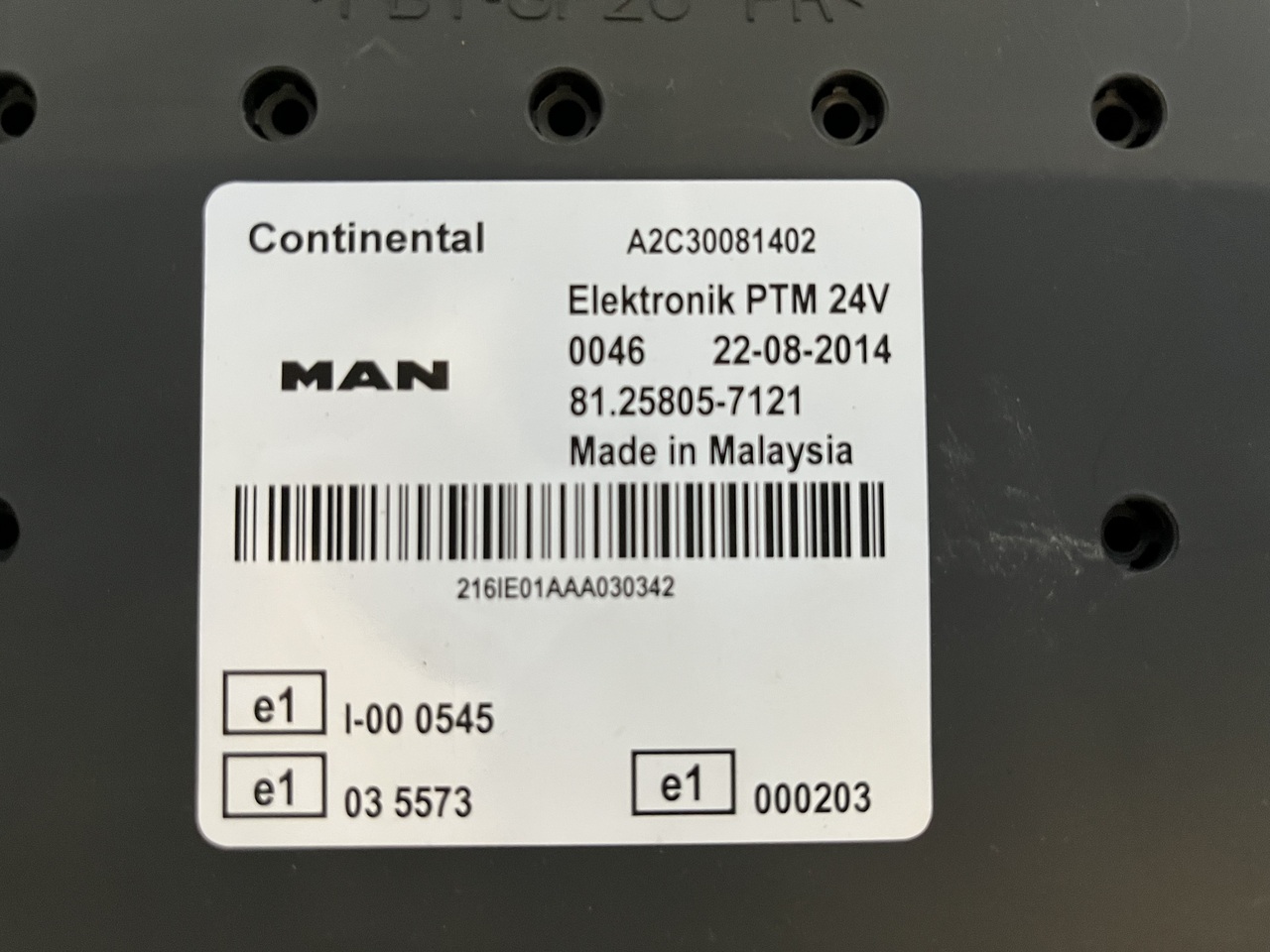 ELEKTRONIK PTM MAN TGX (MANUAL GEARBOX) - Блок управления для Грузовиков: фото 2 ELEKTRONIK PTM MAN TGX (MANUAL GEARBOX) - Блок управления для Грузовиков: фото 2