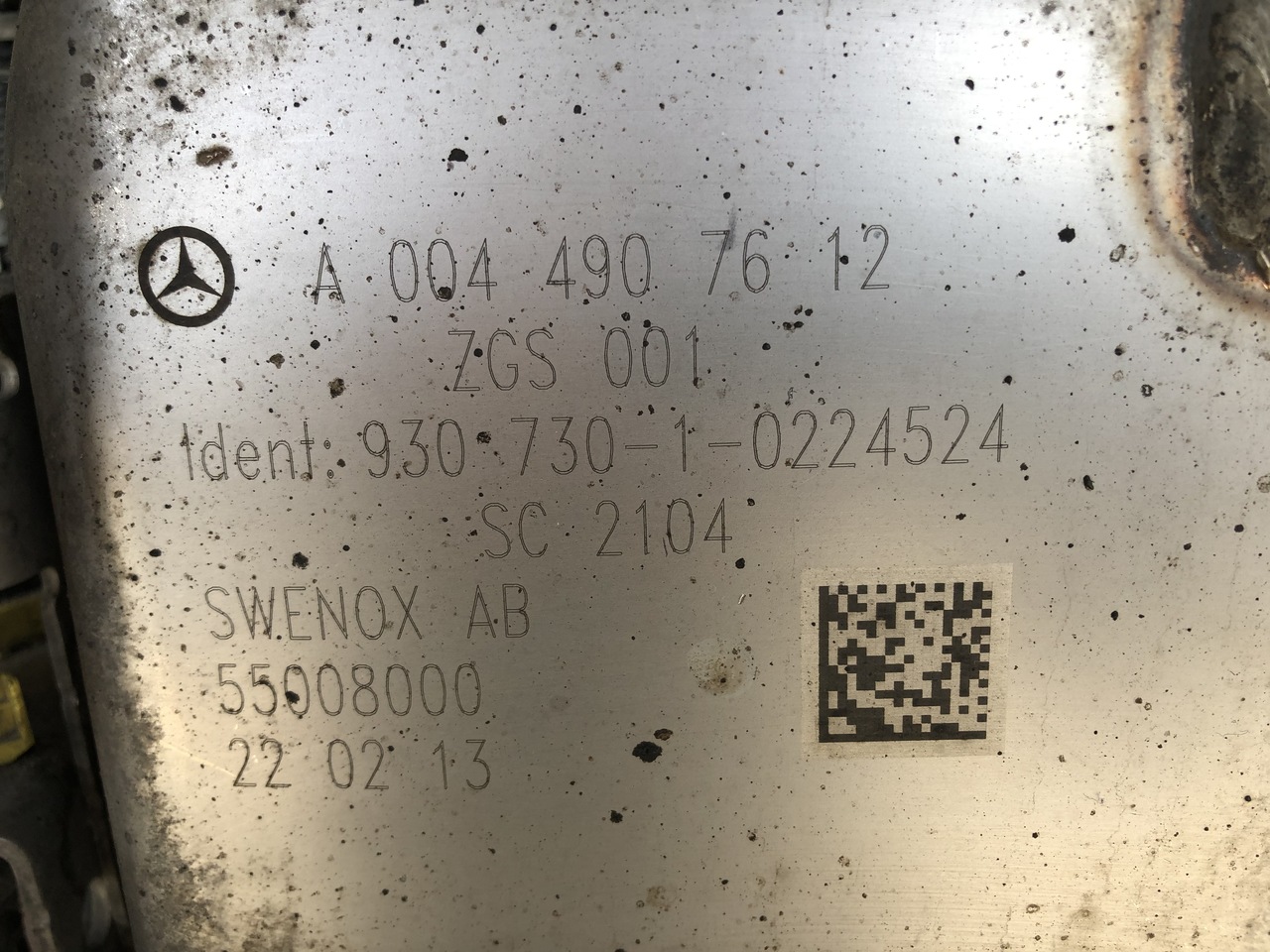 EXHAUST AFTERTREATMENT EURO6-EURO5 MERCEDES ACTROS MP4 - Выпускной коллектор для Грузовиков: фото 2 EXHAUST AFTERTREATMENT EURO6-EURO5 MERCEDES ACTROS MP4 - Выпускной коллектор для Грузовиков: фото 2