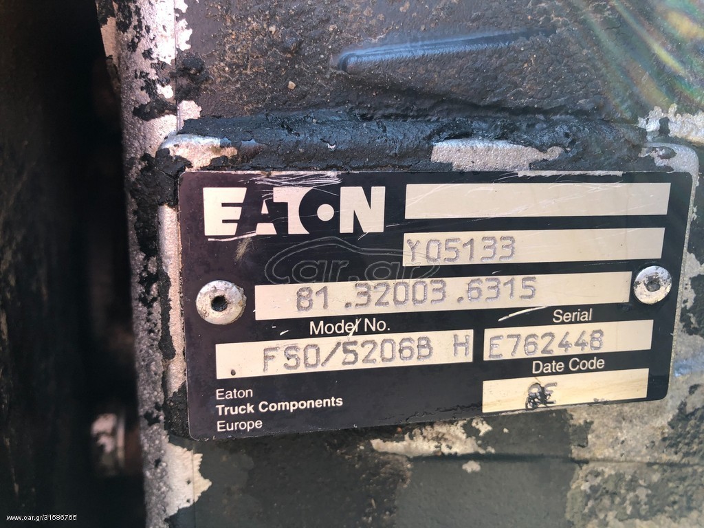 MAN EATON FSO5206B AND Y04178 - Коробка передач: фото 1 MAN EATON FSO5206B AND Y04178 - Коробка передач: фото 1