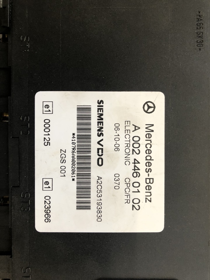 MERCEDES-BENZ ACTROS ECU FR/CPC - Блок управления для Грузовиков: фото 4 MERCEDES-BENZ ACTROS ECU FR/CPC - Блок управления для Грузовиков: фото 4