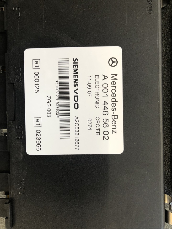 MERCEDES-BENZ ACTROS ECU FR/CPC - Блок управления для Грузовиков: фото 3 MERCEDES-BENZ ACTROS ECU FR/CPC - Блок управления для Грузовиков: фото 3