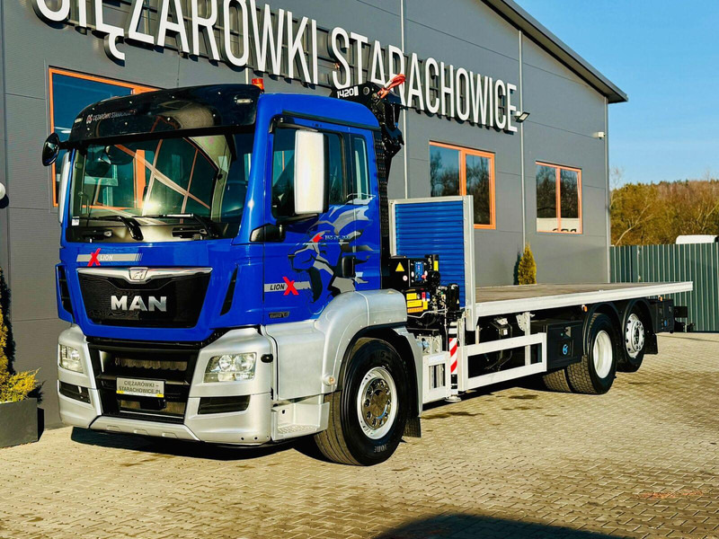 MAN MAN TGS 26.360 // E6 // 6x2 // platforma laweta 7,2m z HDs HMF 1 - Грузовик бортовой/ Платформа, Автоманипулятор: фото 1 MAN MAN TGS 26.360 // E6 // 6x2 // platforma laweta 7,2m z HDs HMF 1 - Грузовик бортовой/ Платформа, Автоманипулятор: фото 1