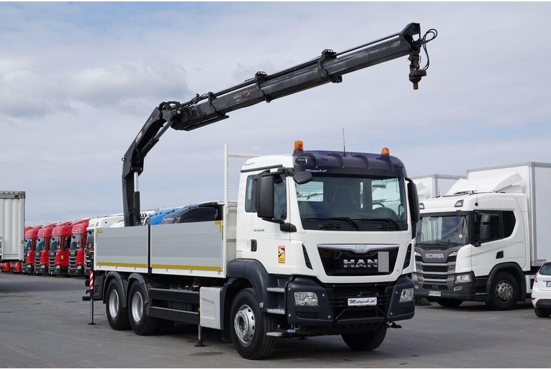MAN TGS 26.320 / 6X4 / SKRZYNIOWY 6.5 M + HDS HIAB 188 BS-3 / MAX UD - Грузовик бортовой/ Платформа, Автоманипулятор: фото 4 MAN TGS 26.320 / 6X4 / SKRZYNIOWY 6.5 M + HDS HIAB 188 BS-3 / MAX UD - Грузовик бортовой/ Платформа, Автоманипулятор: фото 4
