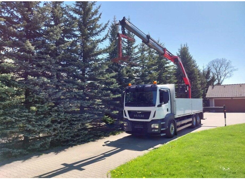 Грузовик бортовой/ Платформа, Автоманипулятор MAN TGS 26.400 Flatbed + Crane Palfinger PK 23001L: фото 6