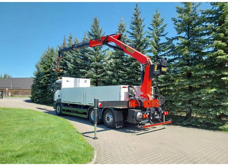 Грузовик бортовой/ Платформа, Автоманипулятор MAN TGS 26.400 Flatbed + Crane Palfinger PK 23001L: фото 9