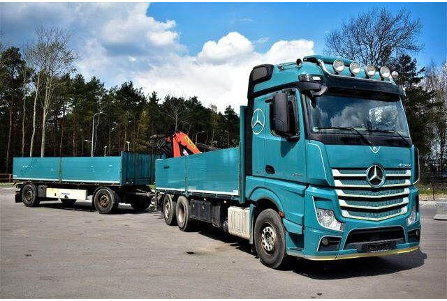 Mercedes-Benz ACTROS 2545 6x2 2545 PALFINGER PK 16001 Kran - Грузовик бортовой/ Платформа, Автоманипулятор: фото 1 Mercedes-Benz ACTROS 2545 6x2 2545 PALFINGER PK 16001 Kran - Грузовик бортовой/ Платформа, Автоманипулятор: фото 1