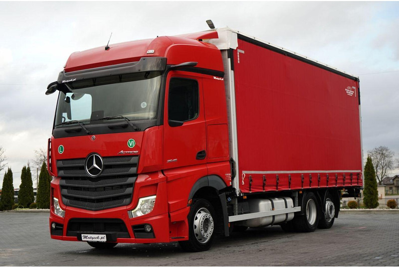 Mercedes-Benz ACTROS / 2545 / SOLÓWKA / 6x2 / I-PARK COOL / BIG SPACE / WIELT - Тентованный грузовик: фото 1 Mercedes-Benz ACTROS / 2545 / SOLÓWKA / 6x2 / I-PARK COOL / BIG SPACE / WIELT - Тентованный грузовик: фото 1