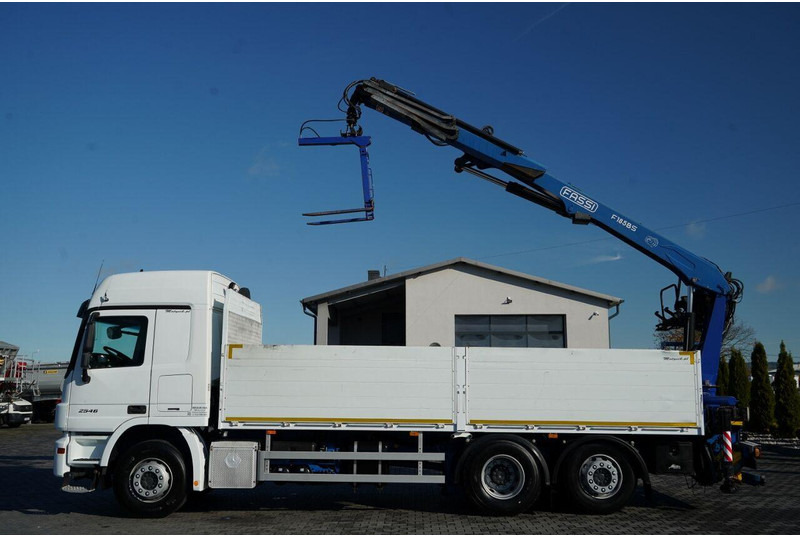 Mercedes-Benz ACTROS 2548 / 6x2 / BURTOWA - 6,5 M / OŚ PODNOSZONA / HDS FASSI - Грузовик бортовой/ Платформа, Автоманипулятор: фото 2 Mercedes-Benz ACTROS 2548 / 6x2 / BURTOWA - 6,5 M / OŚ PODNOSZONA / HDS FASSI - Грузовик бортовой/ Платформа, Автоманипулятор: фото 2