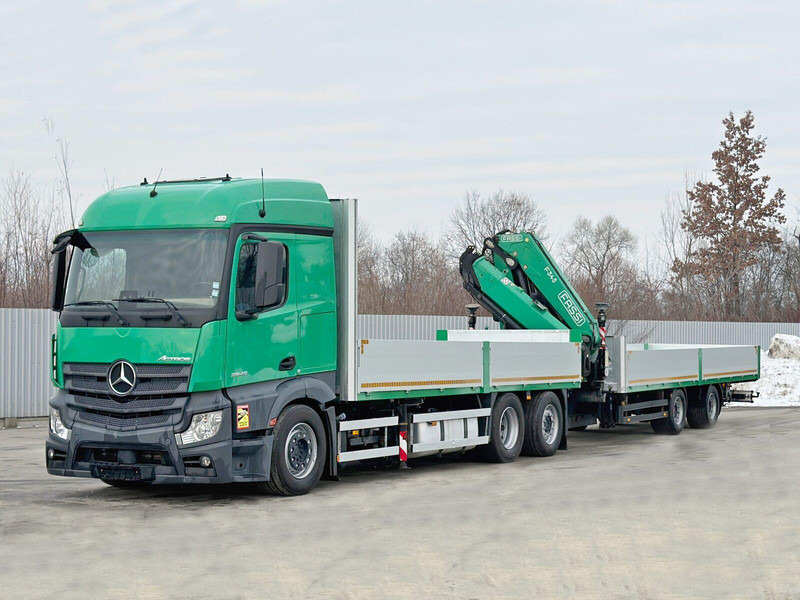 Mercedes-Benz ACTROS 2645 * FASSI F345.24 + FUNK + Anhänger - Грузовик бортовой/ Платформа, Автоманипулятор: фото 4 Mercedes-Benz ACTROS 2645 * FASSI F345.24 + FUNK + Anhänger - Грузовик бортовой/ Платформа, Автоманипулятор: фото 4