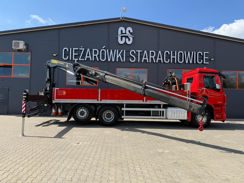 Грузовик бортовой/ Платформа, Автоманипулятор Mercedes-Benz Arocs Actros 2532 / E6 / 6x2 / skrzynia + żuraw Palfinger / budo: фото 15