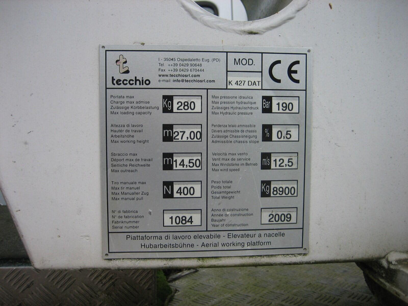 Mercedes-Benz Atego 1324 Bucket truck - Tecchio 27 m - Грузовик с подъемником: фото 3 Mercedes-Benz Atego 1324 Bucket truck - Tecchio 27 m - Грузовик с подъемником: фото 3