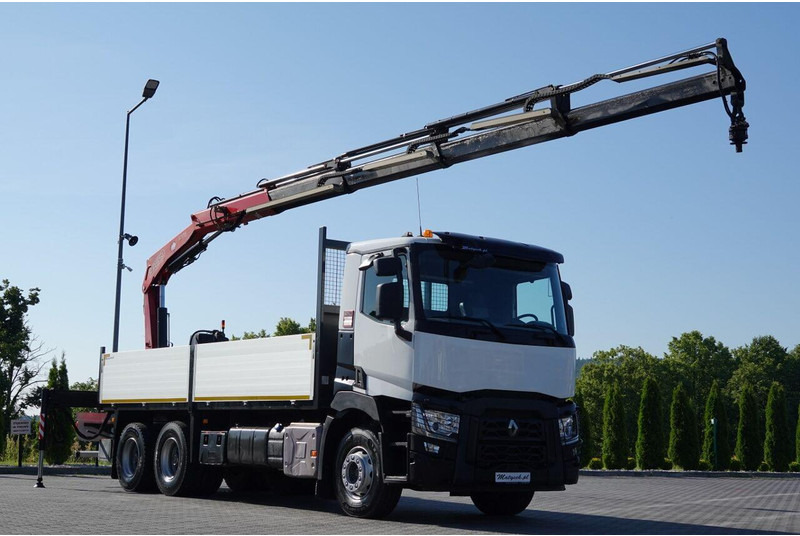 Renault C 380 / 6X4 / SKRZYNIOWY 6.4 M / + HDS FASSI F175A / MAX UDŹWIG - Грузовик бортовой/ Платформа, Автоманипулятор: фото 2 Renault C 380 / 6X4 / SKRZYNIOWY 6.4 M / + HDS FASSI F175A / MAX UDŹWIG - Грузовик бортовой/ Платформа, Автоманипулятор: фото 2