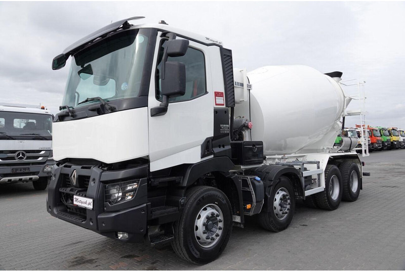 Renault C 380 / 8X4 / BETONOMIESZARKA / GRUSZKA / LIEBHERR 9 M3 / EURO 6 - Автобетоносмеситель: фото 2 Renault C 380 / 8X4 / BETONOMIESZARKA / GRUSZKA / LIEBHERR 9 M3 / EURO 6 - Автобетоносмеситель: фото 2