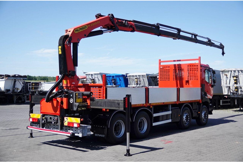 Renault C 430 / 8x4 / SKRZYNIOWY 7 M + HDS PALFINGER PK 2300-EH / WYSÓW - Грузовик бортовой/ Платформа, Автоманипулятор: фото 4 Renault C 430 / 8x4 / SKRZYNIOWY 7 M + HDS PALFINGER PK 2300-EH / WYSÓW - Грузовик бортовой/ Платформа, Автоманипулятор: фото 4