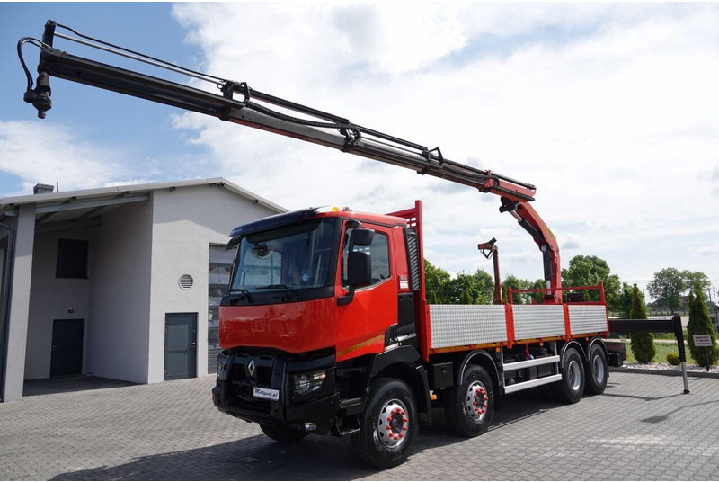 Renault C 430 / 8x4 / SKRZYNIOWY 7 M + HDS PALFINGER PK 24001-K C / WYSÓ - Грузовик бортовой/ Платформа, Автоманипулятор: фото 3 Renault C 430 / 8x4 / SKRZYNIOWY 7 M + HDS PALFINGER PK 24001-K C / WYSÓ - Грузовик бортовой/ Платформа, Автоманипулятор: фото 3