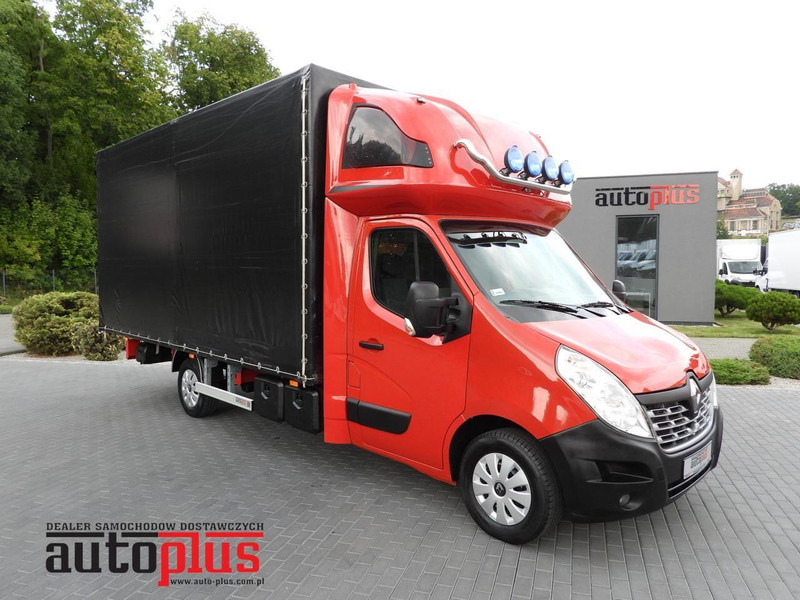 Renault MASTER PLANDEKA 10 PALET WEBASTO TEMPOMAT PNEUMATYKA KLIMATYZACJ - Тентованный фургон: фото 1 Renault MASTER PLANDEKA 10 PALET WEBASTO TEMPOMAT PNEUMATYKA KLIMATYZACJ - Тентованный фургон: фото 1