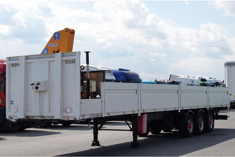 Samro NACZEPA BURTOWA / + HDS EFFER 95-3S - WYSÓW : 9 METRÓW / SPROWA - Полуприцеп бортовой/ Платформа: фото 1 Samro NACZEPA BURTOWA / + HDS EFFER 95-3S - WYSÓW : 9 METRÓW / SPROWA - Полуприцеп бортовой/ Платформа: фото 1