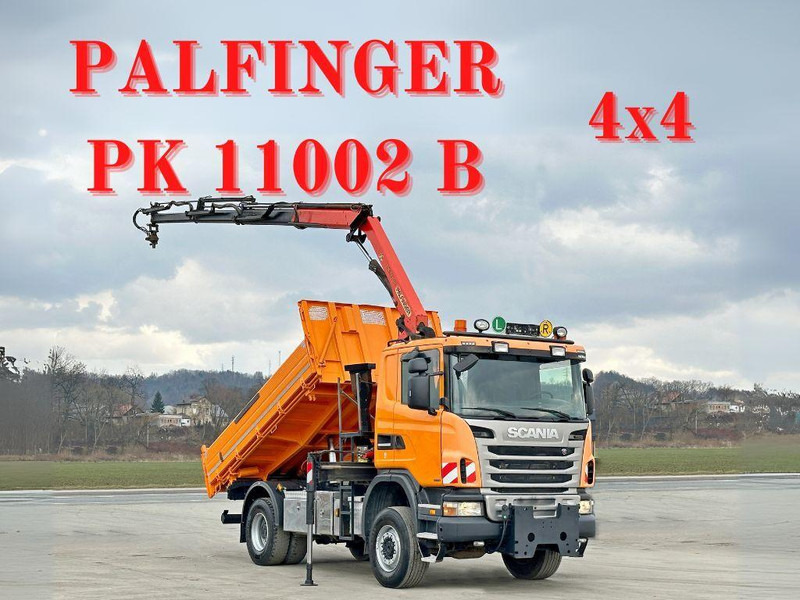 Scania G360 Kipper 4,10m *PK 11002 B + FUNK *4x4 - Самосвал, Автоманипулятор: фото 1 Scania G360 Kipper 4,10m *PK 11002 B + FUNK *4x4 - Самосвал, Автоманипулятор: фото 1