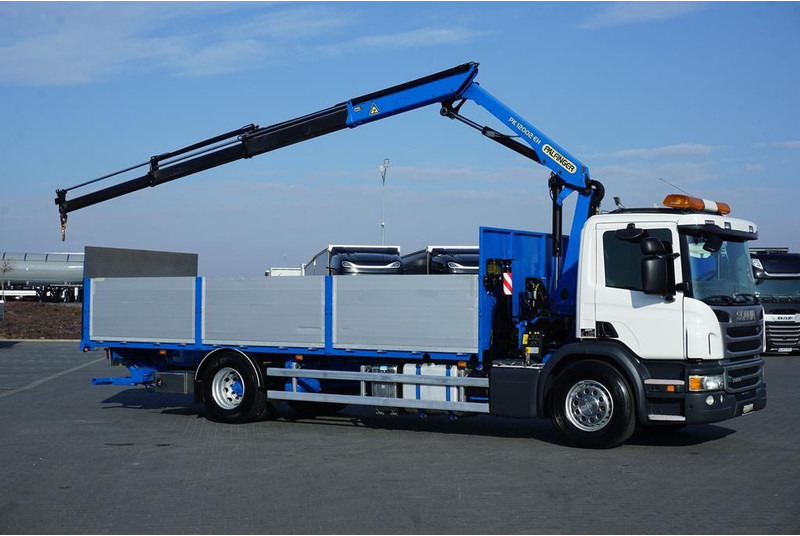 Scania P 250 / ACC / SKRZYNIOWY + HDS + WINDA / PALFINGER PK 12 002 - E - Грузовик бортовой/ Платформа, Автоманипулятор: фото 4 Scania P 250 / ACC / SKRZYNIOWY + HDS + WINDA / PALFINGER PK 12 002 - E - Грузовик бортовой/ Платформа, Автоманипулятор: фото 4
