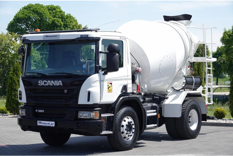 Scania P 320 / BETONOMIESZARKA / GRUSZKA /5 m3 / ALUFELGI / EURO 6 - Автобетоносмеситель: фото 1 Scania P 320 / BETONOMIESZARKA / GRUSZKA /5 m3 / ALUFELGI / EURO 6 - Автобетоносмеситель: фото 1