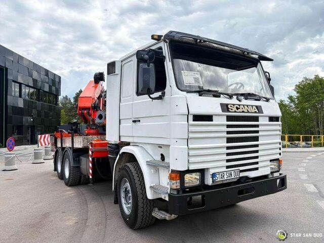 Грузовик бортовой/ Платформа, Автоманипулятор Scania R143 HL 6x2 PALFINGER PK44002 Crane Kran: фото 8