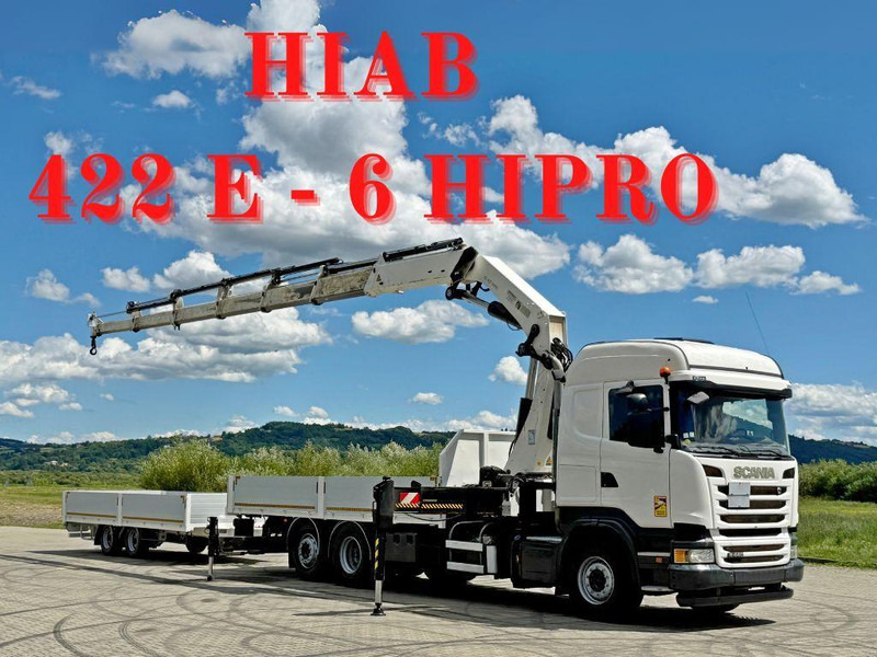 Scania R440 * HIAB 422 E-6 HIPRO + FUNK + Anhänger!*TOP - Грузовик бортовой/ Платформа, Автоманипулятор: фото 1 Scania R440 * HIAB 422 E-6 HIPRO + FUNK + Anhänger!*TOP - Грузовик бортовой/ Платформа, Автоманипулятор: фото 1