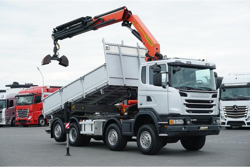 Scanvo G 400 / E 5 / 8 X 4 / 4 x 4 / WYWROTKA + HDS / TRIDEM / PALFINGE - Самосвал, Автоманипулятор: фото 2 Scanvo G 400 / E 5 / 8 X 4 / 4 x 4 / WYWROTKA + HDS / TRIDEM / PALFINGE - Самосвал, Автоманипулятор: фото 2