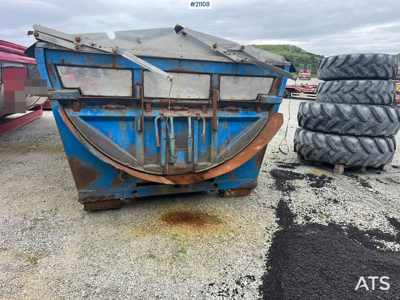 Asfaltbalje m/ krokramme ,manuelt kapell og hydraulisk Baklem - Контейнер для мультилифта: фото 2 Asfaltbalje m/ krokramme ,manuelt kapell og hydraulisk Baklem - Контейнер для мультилифта: фото 2