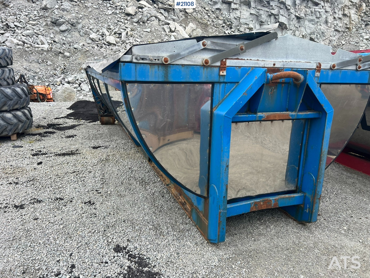 Контейнер для мультилифта Asfaltbalje m/ krokramme ,manuelt kapell og hydraulisk Baklem: фото 7