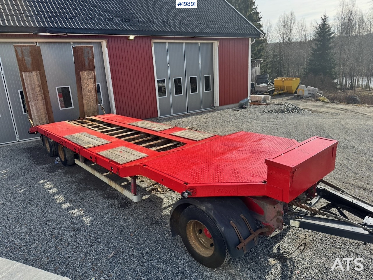 Damm 3 aks maskinslep - Низкорамный прицеп: фото 5 Damm 3 aks maskinslep - Низкорамный прицеп: фото 5