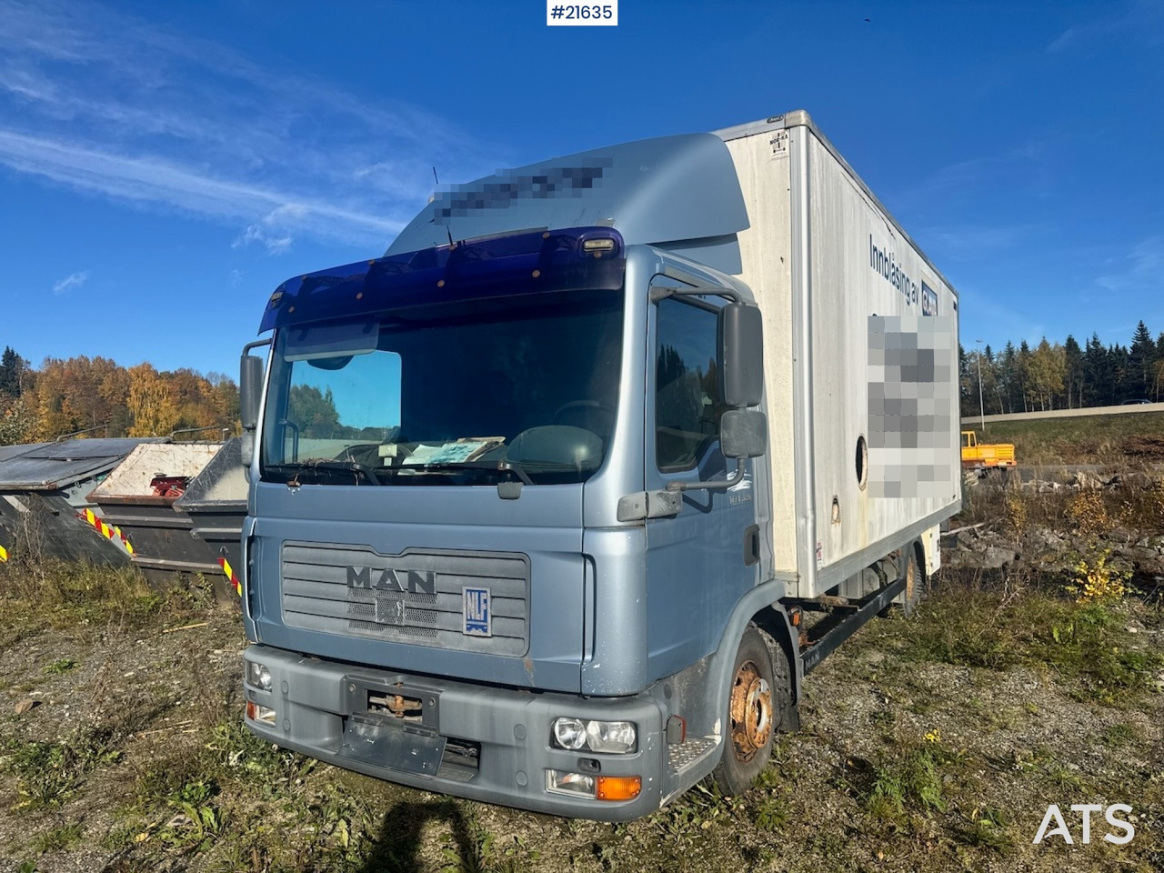 Грузовик с закрытым кузовом MAN MAN TGL 8.180 4x2 Skapbil: фото 9