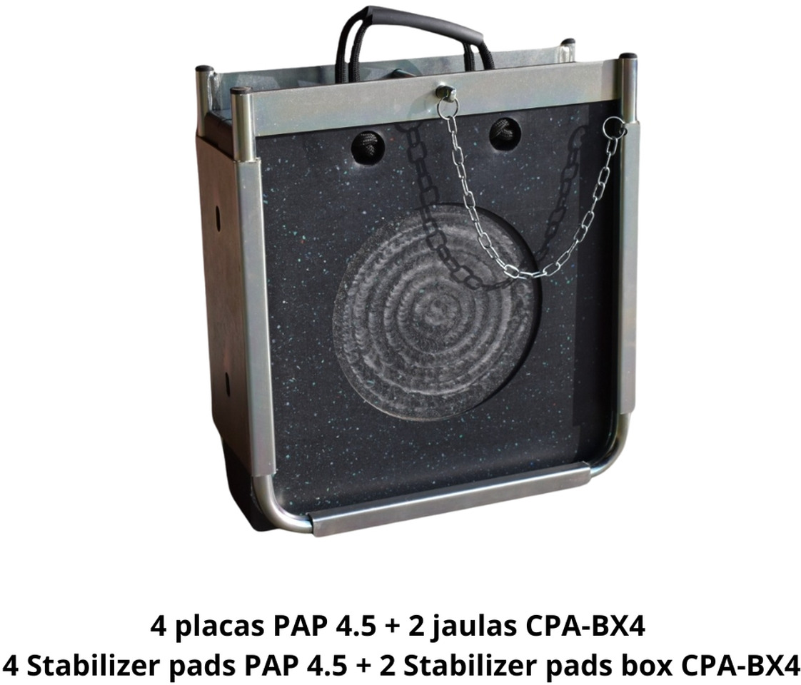 Новый Запчасти для Кранов-манипуляторов 4 Stabilizer Pads PAP 4.5 + 2 Boxes CPA-BX4 OF-3-4P2J: фото 1