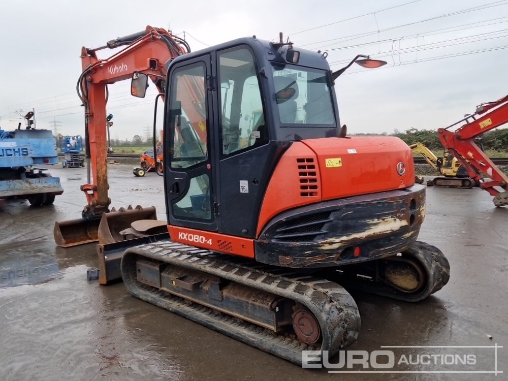 2015 Kubota KX080-4 - Мини-экскаватор: фото 3 2015 Kubota KX080-4 - Мини-экскаватор: фото 3