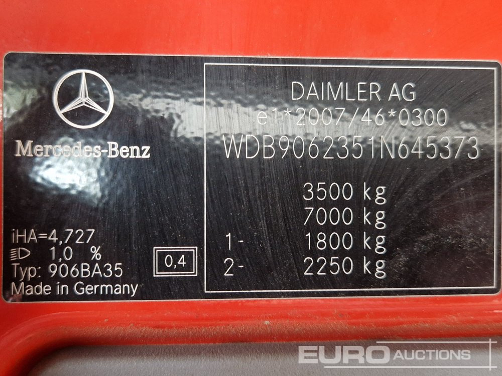 Малотоннажный бортовой грузовик 2015 Mercedes Sprinter 316 CDI: фото 37