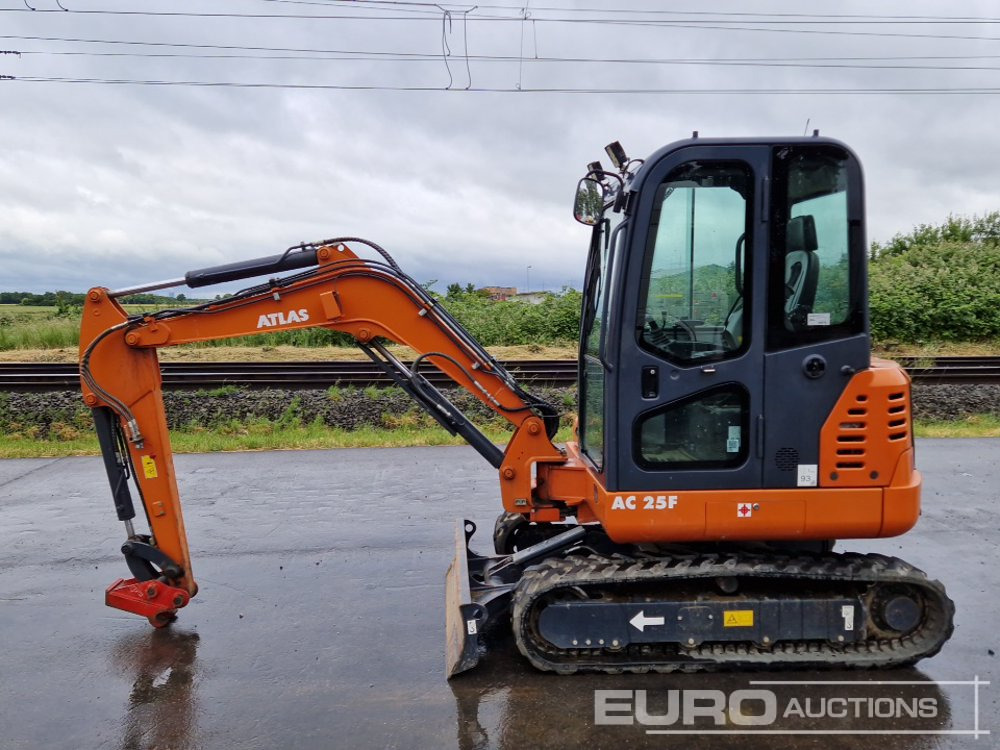 2022 Atlas AC25F Rubber Tracks, Blade, Offset, Pioed, Aux Piping, QH - Мини-экскаватор: фото 2 2022 Atlas AC25F Rubber Tracks, Blade, Offset, Pioed, Aux Piping, QH - Мини-экскаватор: фото 2