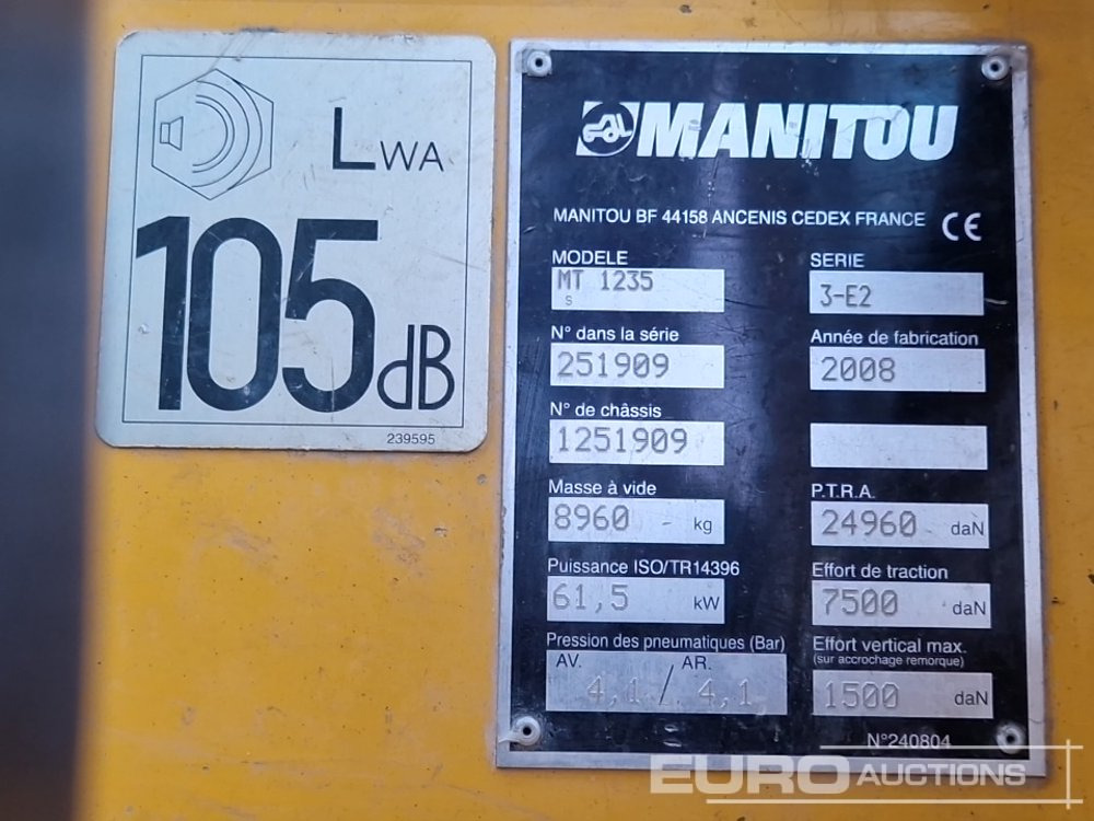 Телескопический погрузчик Manitou MT1235S: фото 33 Телескопический погрузчик Manitou MT1235S: фото 33