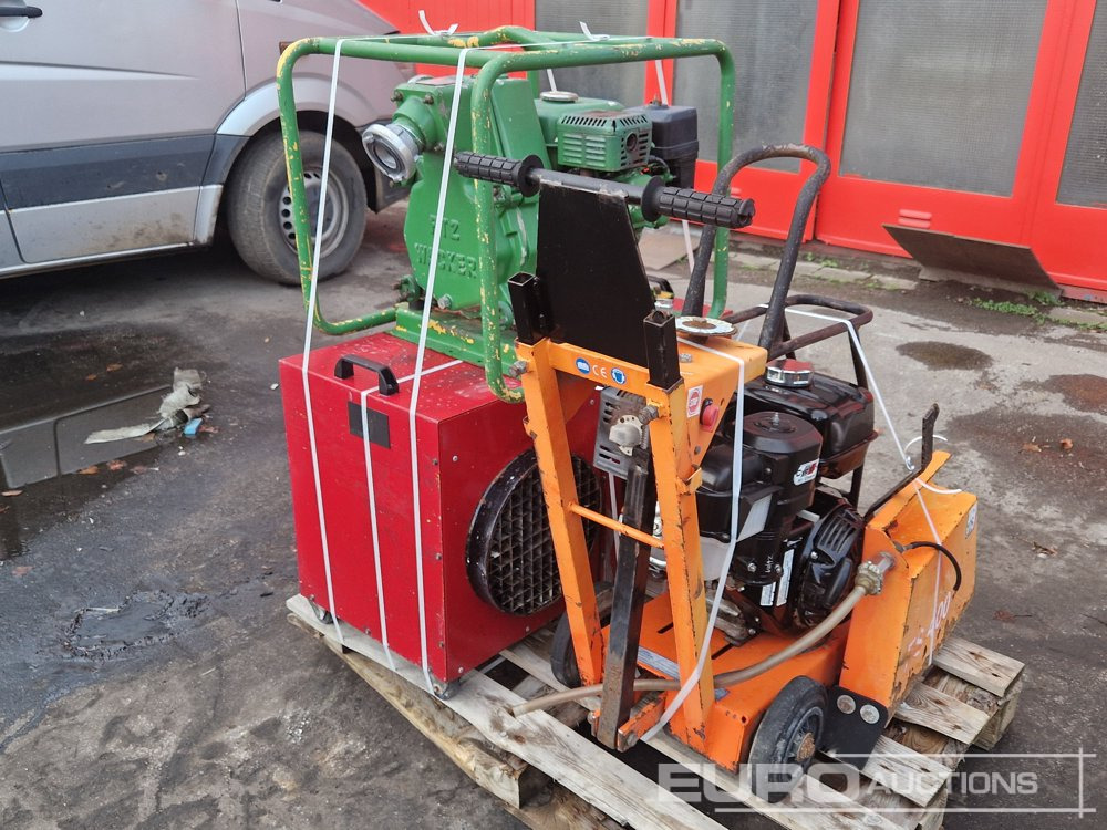 Pallet of Asphalt Saw, Electric Space Heater (2 of) Wacker Water Pump - Тепловая пушка: фото 4 Pallet of Asphalt Saw, Electric Space Heater (2 of) Wacker Water Pump - Тепловая пушка: фото 4